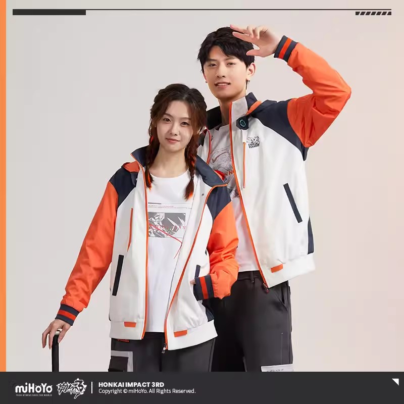 Anime Cosplay Couple - Abrigo de Kiana del juego miHoYo,
