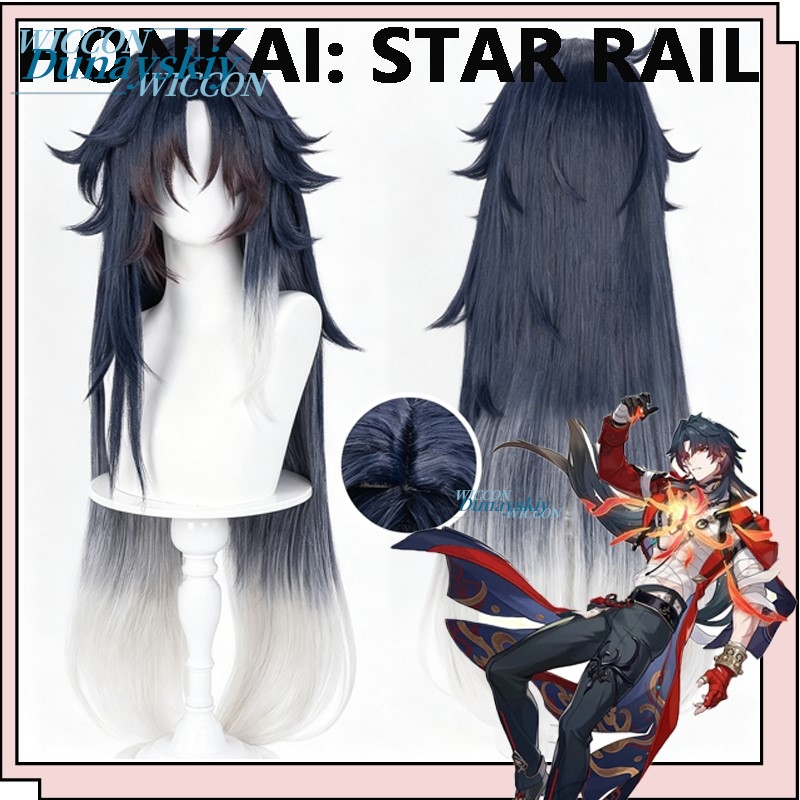 Anime Cosplay Blue Hair - Peluca de Mortenax Blade del Juego