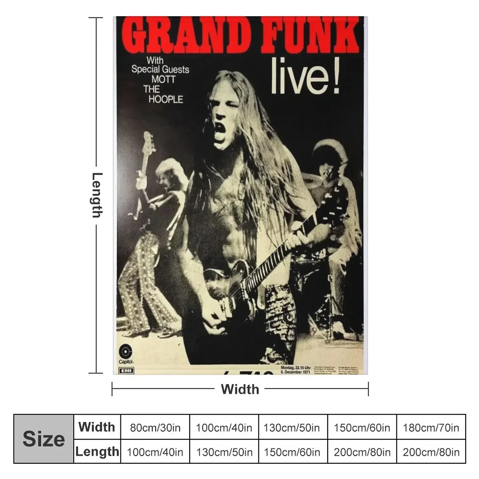 Grand Funk - Póster del Concie - Anime Cosplay Idea reseña y precio