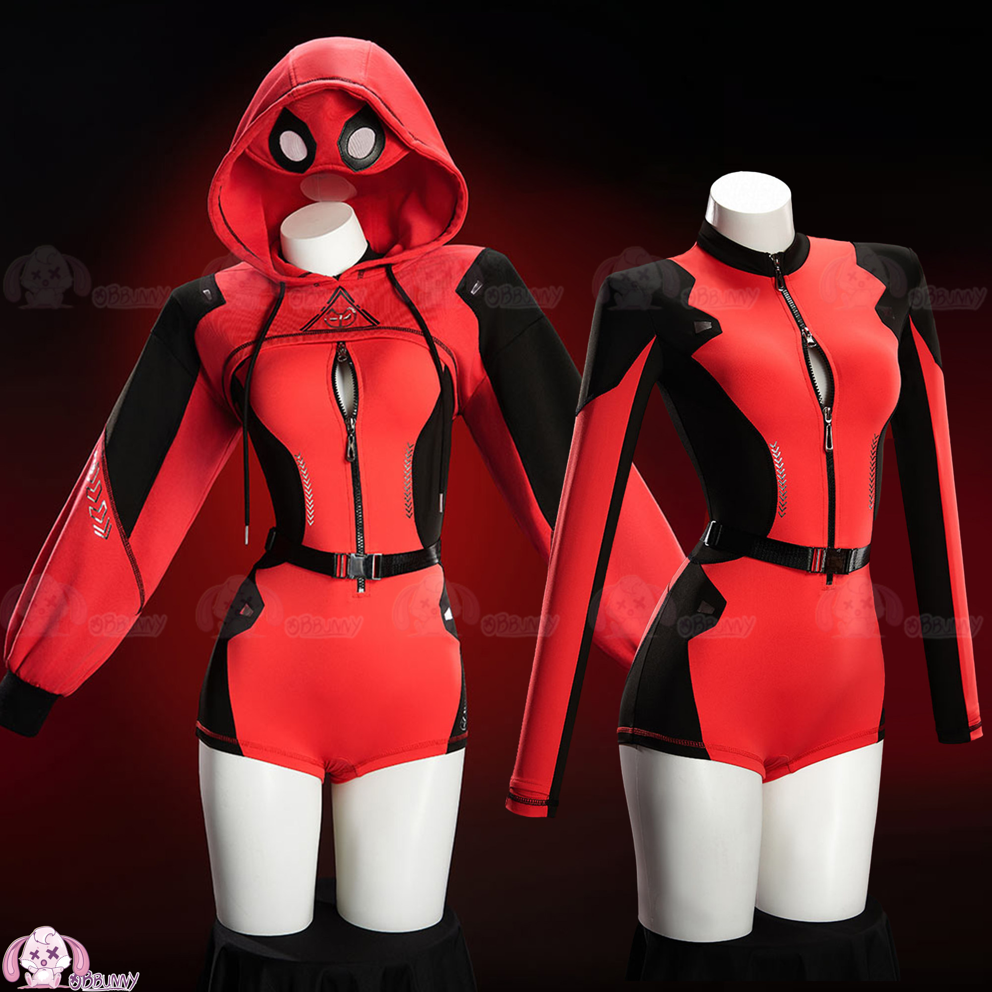 Disfraz de Cosplay DeadPooing, - Anime Cosplay Jumpsuit reseña y precio